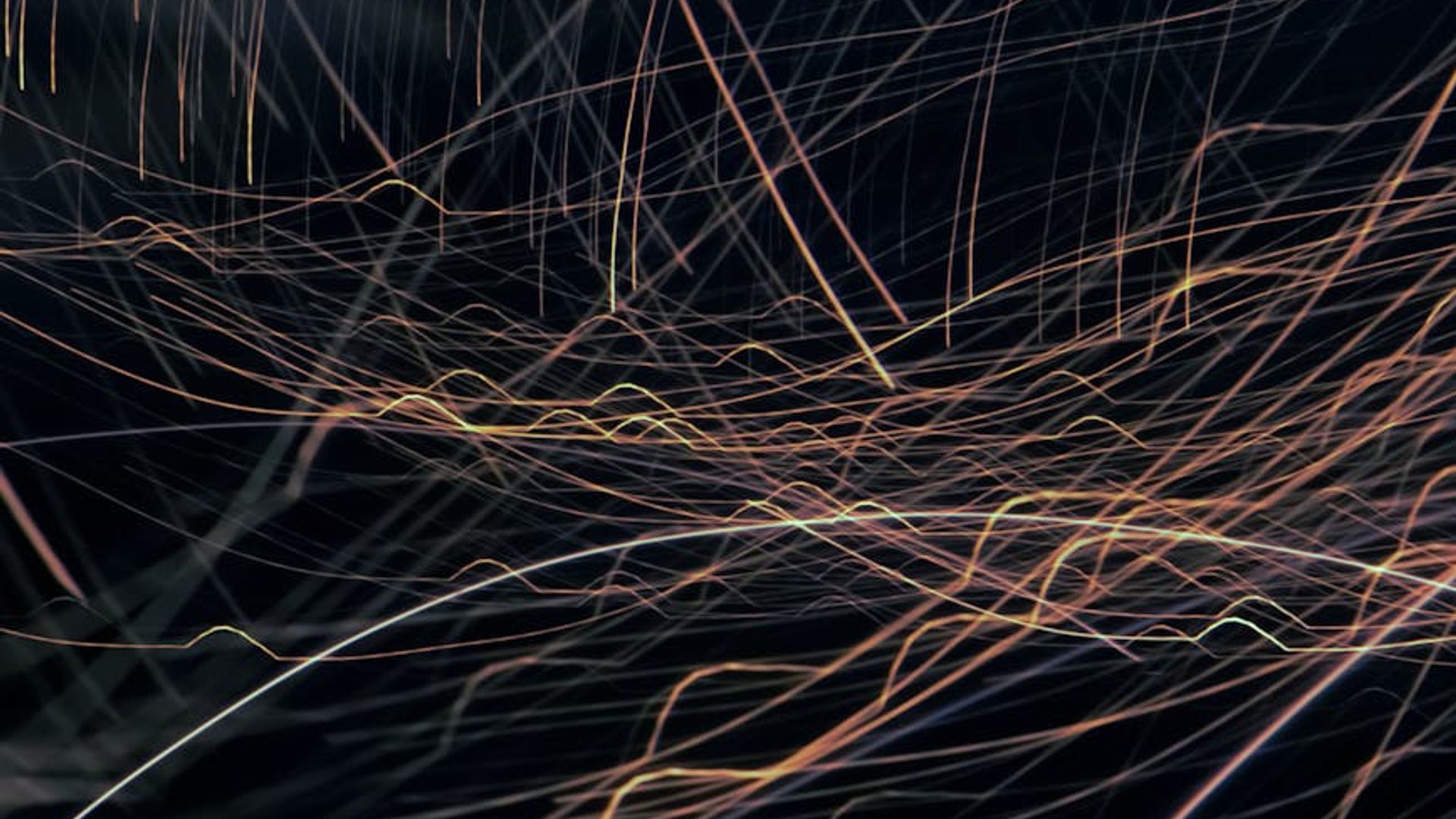 Serene background with abstract flowing lines of light.